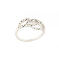 Anello Lorenza Gioielli Donna Fantasia in Oro bianco Diamante 0.13 Ct 37636-13 - 37636-13